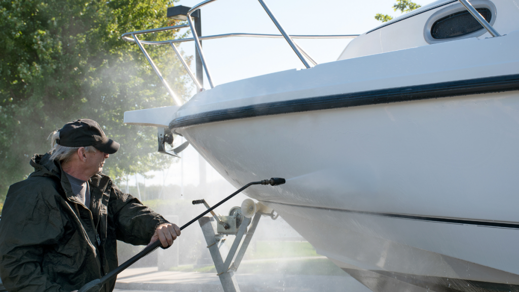 Image Of a Boat Cleaning Services