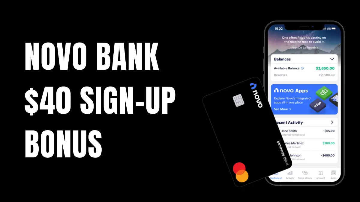 Novo Bank PromotionsGet 40 SignUp Bonus And 40 Referral Bonus