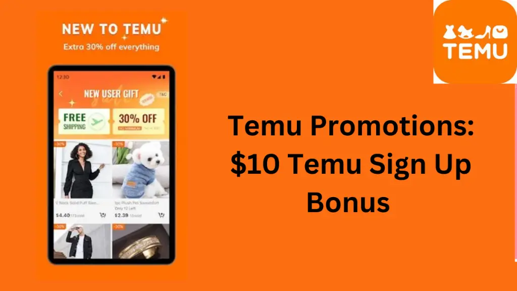 Image Of Temu sign up Bonus