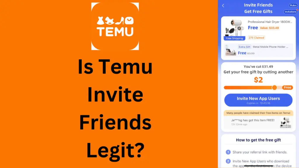 Image Of Temu Invite Friends 