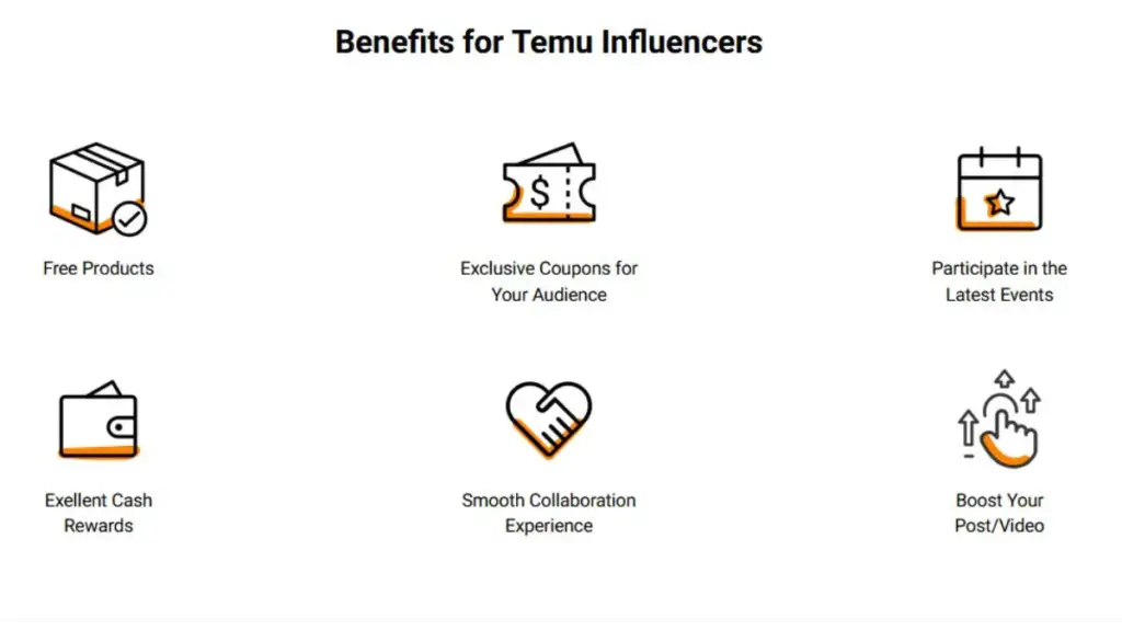 Image Of Temu Affiliate Program Benefits