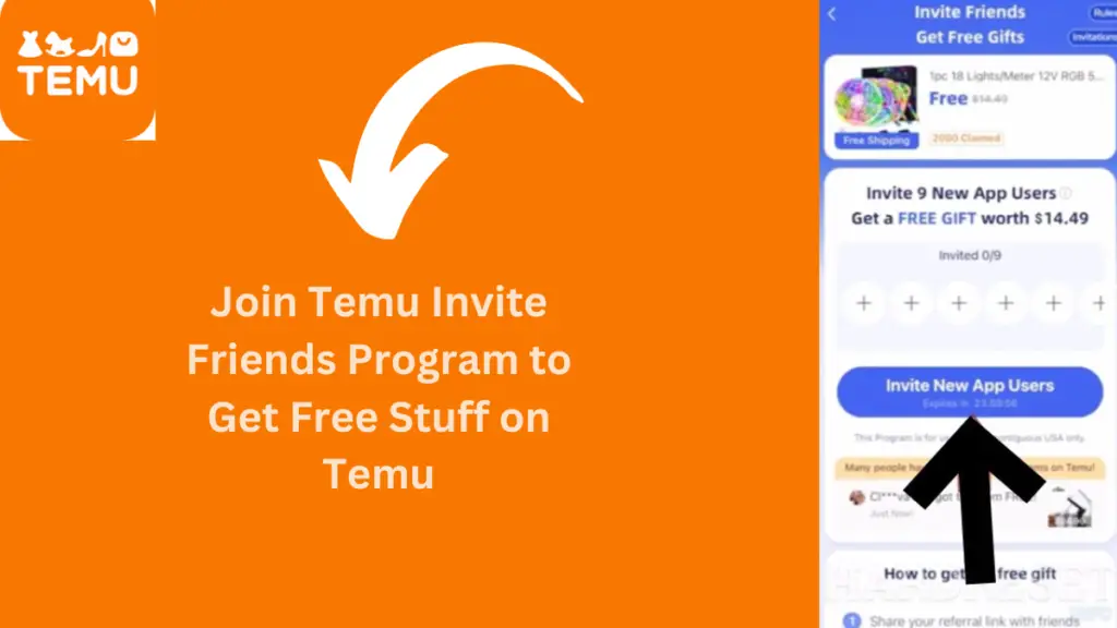 Temu Invite Friends Program