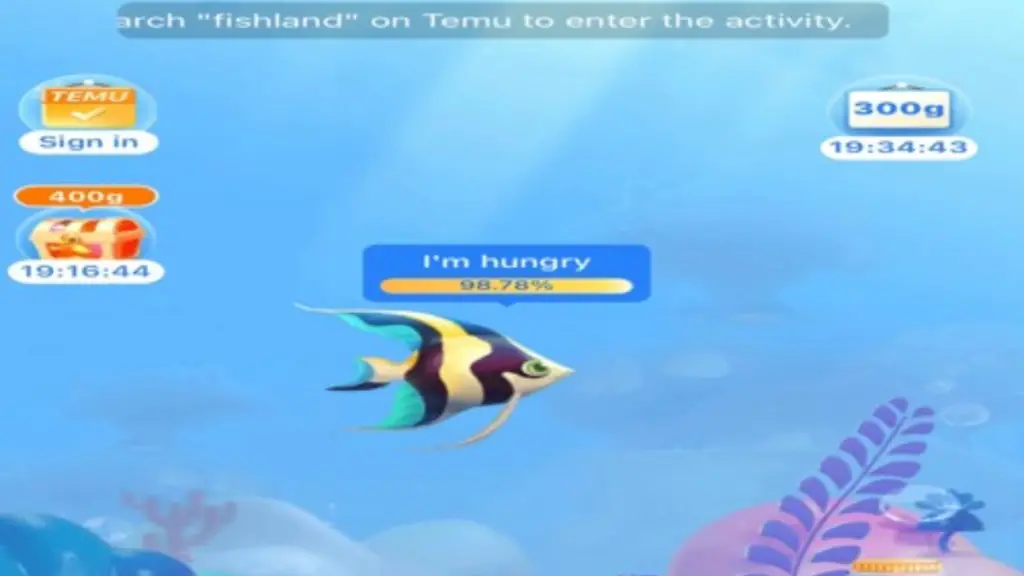 Temu Fish game