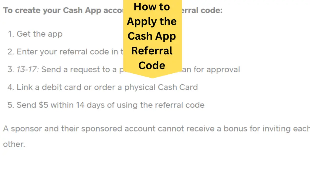 How to Apply the Cash App Referral Code