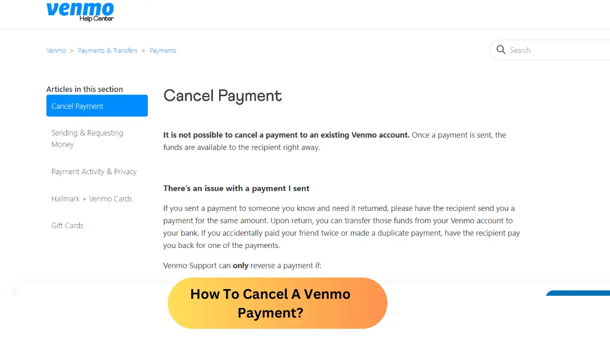 How to cancel a venmo payment a complete guide 2024 
