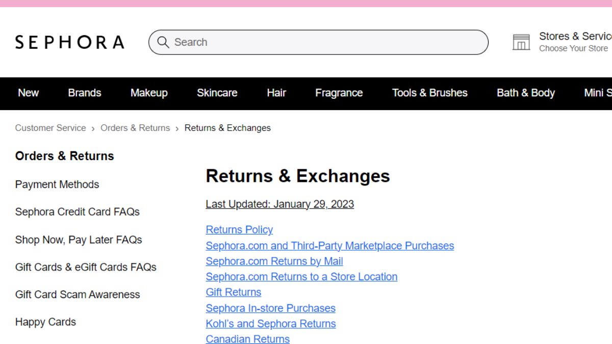 Sephora Return Policy A Shopper’s Guide In 2024